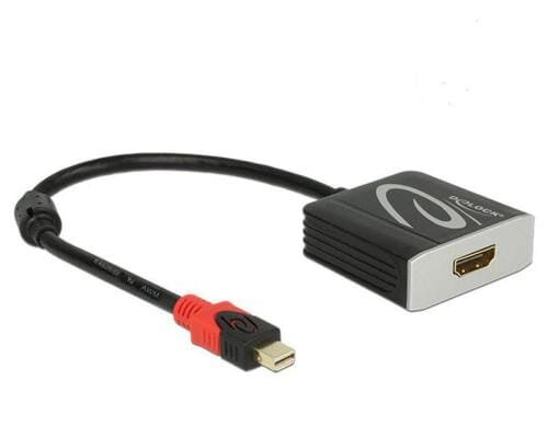 Monitoradapter Mini-DP zu HDMI2.0 4K support 60Hz, schwarz, 20cm, aktiv