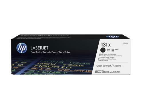 HP Toner 131X - Black 2er-Pack (CF210XD) Seitenkapazität 2x ~ 2400 Seiten