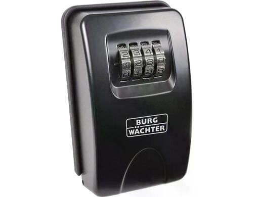 Burgwächter Schlüsselsafe 20 SB zur Wandbefestigung, stabiles Metallgehäuse