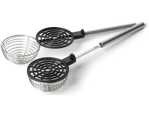 Stöckli Fonduesieb mit Deckel Packung à 2 Stück, 25.5 cm, Durchmesser 6cm