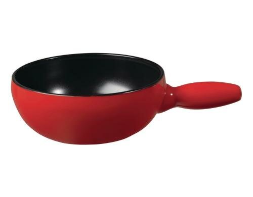Stöckli Käsefonduecaquelon Tradition Durchmesser 23cm, rot-schwarz, 2.7 Liter