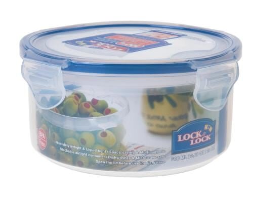 Lock & Lock Vorratsdose rund 0.6 Liter Ø 12.9cm