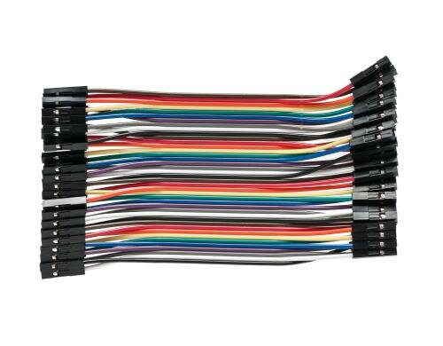 Adafruit Jumperset 40 Stück, 7.5cm verschiedenfarbig, Buchse-Buchse