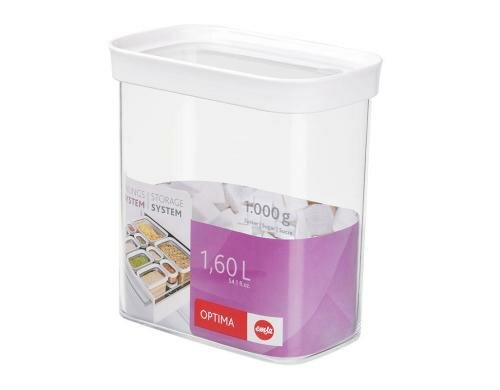 Emsa Dose Optima rechteckig 1.6 Liter einzigartiger Rastverschluss