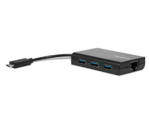 USB-C Hub To 3x USB-A Ethernet schwarz