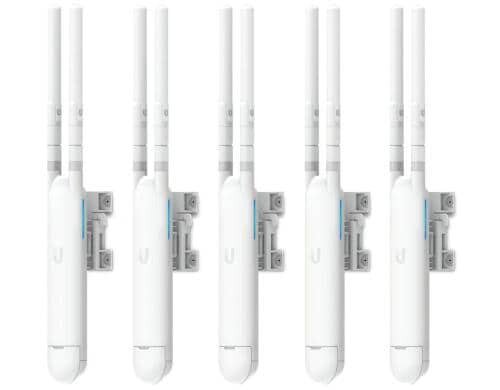 Ubiquiti UAP-AC-M-5, Unifi Mesh AP, 5er Set 867+300Mbps, Ohne Injector