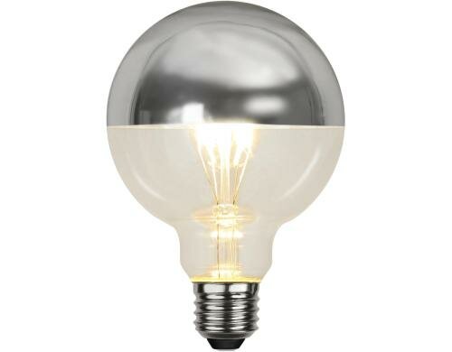 LED Filament Kugel G95 E27 4W (35W) Silber 330lm, dimmbar, 2700K, EEF: A+