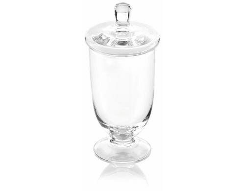 IVV Toscana Dose klar 16cm hoch mit Deckel, Durchmesser 16cm