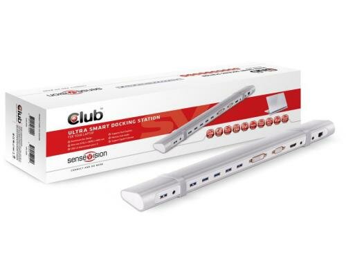 Club 3D, Dockingstation USB 3.0 Ausgang: HDMI, DVI, VGA, USB, RJ45, Audio