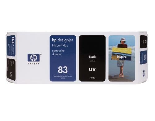 HP Tinte Nr. 83 Schwarz UV (C4940A) 680ml