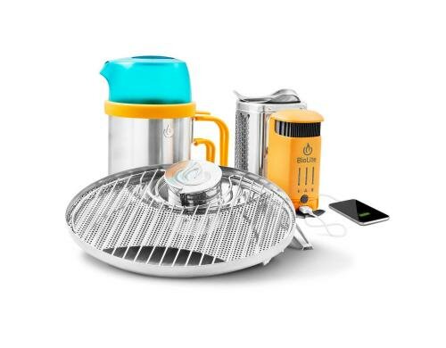 BioLite Campstove Family Bundle CampStove, Grill, KettlePot, Flexlight