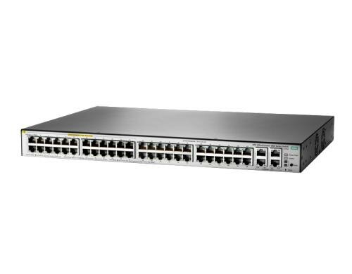 HP 1850-48G-PoE+: 48 Port Smart Switch 1Gbps, QoS, SSL, 19, 370W Budget