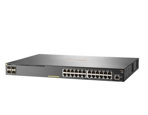 Aruba 2540-24G-PoE+: 24 Port PoE+, 370Watt Managed Switch, 24x1Gbps, 4xSFP+