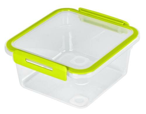 Rotho Kühlschrankdose Memory Lime 1 Liter, grün, 160x150x77 mm