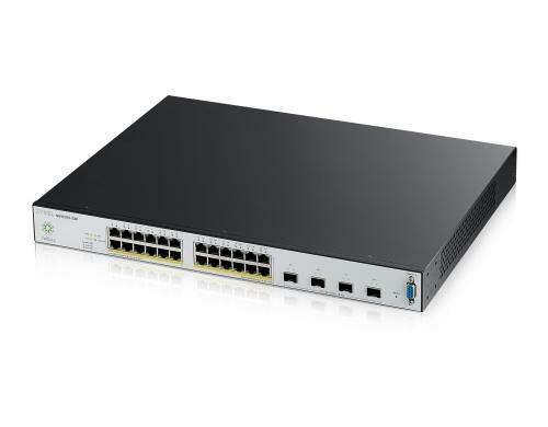 Zyxel Nebula NSW200-28P, 28 Port-Switch, PoE+, Rack 19, Cloud-Managed, internes NT