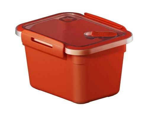 Rotho Mikrowellendose Memory Papaya 0.85 L rot, 150x120x95 mm