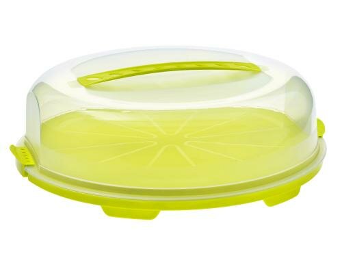 Rotho Tortenglocke flach Fresh Lime 355x345x116 mm