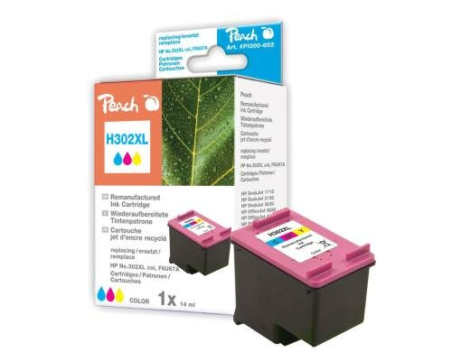 Peach Tinte HP F6U67A 302XL color 14ml 335 Seiten