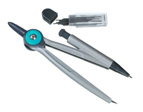 Linex: Zirkel mit Bleistiftminen 0.5mm blau Zirkel