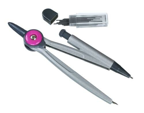Linex: Zirkel mit Bleistiftminen 0.5mm pink Zirkel