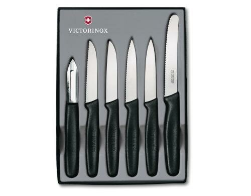 Victorinox Gemüsemesser-Set 6-tlg 6-teilig, schwarz
