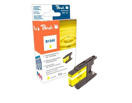 Peach Tinte Brother LC-1240y yellow 7.6ml 840 Seiten