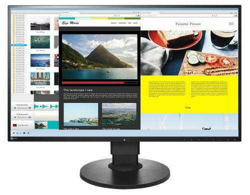 EIZO EV2780W-Swiss Edition 27 schwarz 2560x1440, 16:9, USB-C, Randloses Display