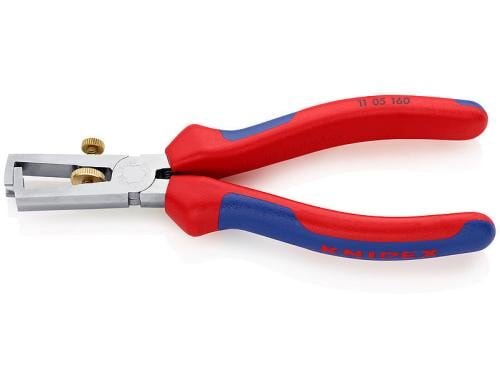 Knipex Abisolierzange 160 mm verchromt mit Mehrkomponenten-Hüllen
