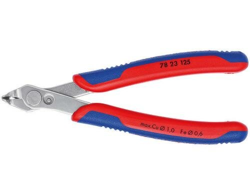Knipex Electronic Super Knips 125 mm poliert mit Mehrkomponenten-Hüllen