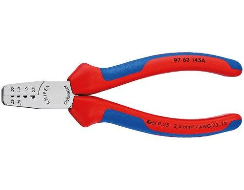 Knipex Crimpzange für Aderendhülsen 145 mm 0,25 - 2,5 mm²
