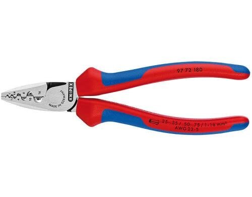Knipex Crimpzange für Aderendhülsen 180 mm