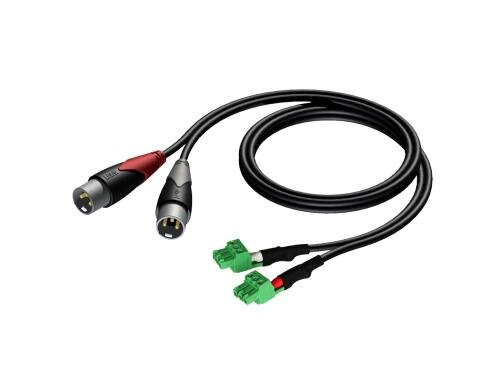 AUDAC CLA835/3 2 X XLR F TO TERMINAL BLOCK 3m