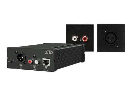 AUDAC WP45LM/B RECEIVER+WALL PANEL SET Black