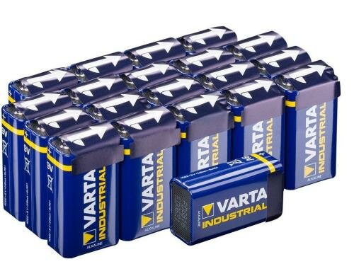 VARTA Industrial Batterie 9V Block, 20Stk Varta 9V 20er Pack