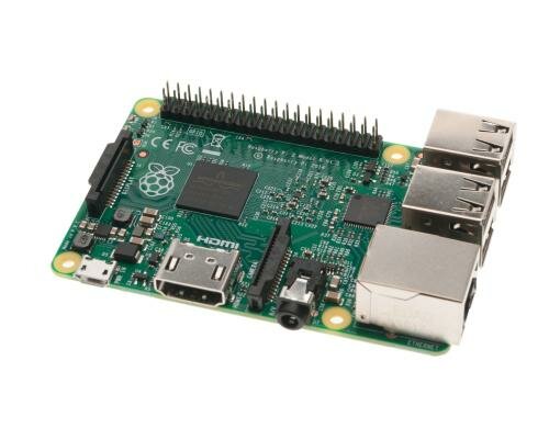 Raspberry Pi Typ 2 Entwicklermainboard V1.2 Quadcore 900Mhz, 1GB, ohne Gehäuse