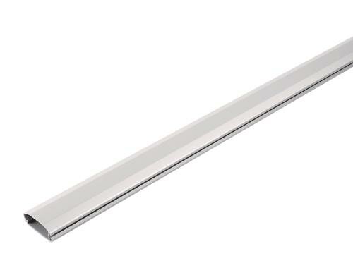 Kabelkanal By Audiolab silber Aus Aluminium, mit Klapp-Mechanismus