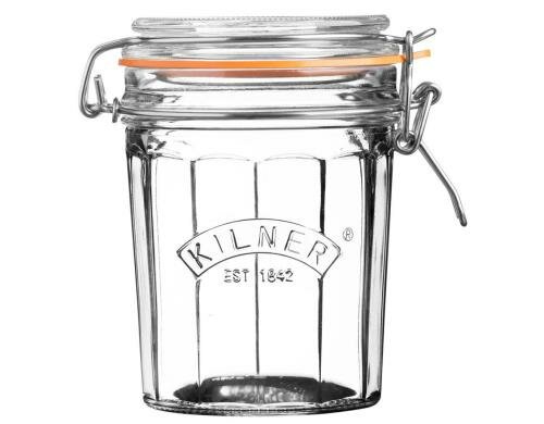 Kilner Facetten Einmachglas rund 0.5 Liter Clip-Deckel mit Dichtung