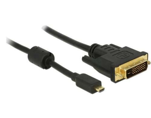 Delock Micro HDMI-D - DVI-D, 3m schwarz, DVI-D 24+1 Duallink