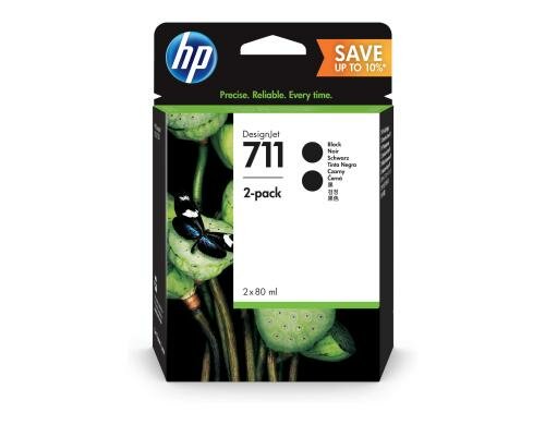 HP Tinte Nr. 711 - Black 2er Pack (P2V31A) Tintenvolumen 80ml