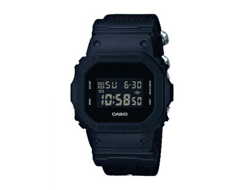 G-SHOCK Basic Series DW-5600BBN-1ER Cloth Armband, Schwarz
