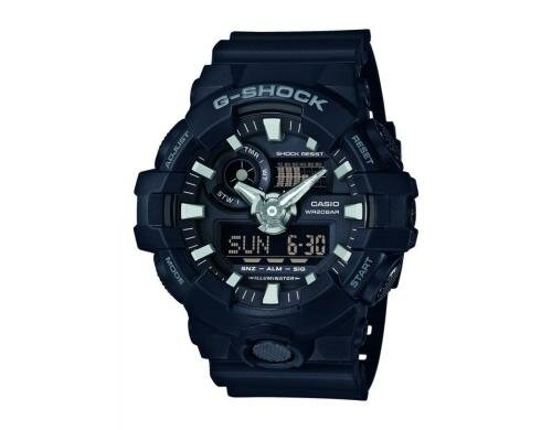 G-SHOCK Basic Series GA-700-1BER Resin Armband, Schwarz