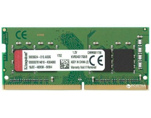 Kingston SO-DDR4 8GB 2400MHz Non-ECC CL17, Single Rank, 1.2V, 260Pin