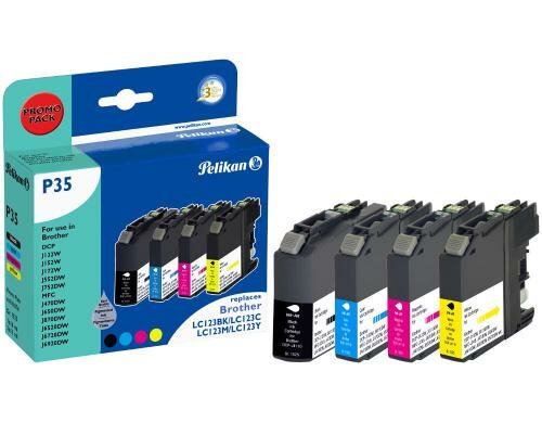 Tinte Pelikan Brother LC-123 Value bk,c,m,y 1x16ml 3x11ml