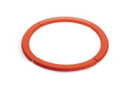 SiliconeZone Wähen-Krustenhalter 5er rot Silikon, Grösse 25.7x2.1x10.3cm