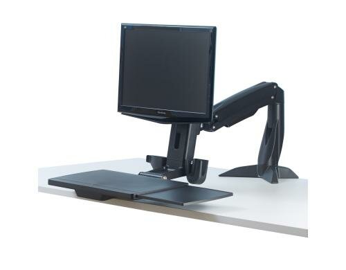 Fellowes Sitz-Steh Plattform Easy Glide klappbare Tastaturplattform