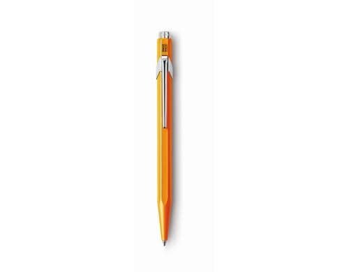 Caran dAche Kugelschreiber 849 orange fluo mit Goliath Patrone blau M
