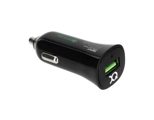 XQISIT Qualcomm 3.0 Car Charger Single USB schwarz