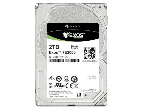 HD Seagate Exos 7E2000 2TB 2.5 SAS 7200rpm, 128MB Cache, SAS 12GB/s, 512e