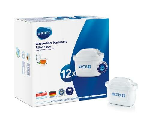 Brita Kartuschen 12er Pack Maxtra+ Einsetzbar in allen Brita Tischwasserfilter
