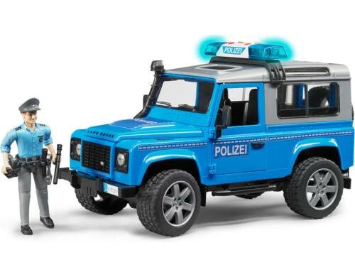 Bruder Spielwaren Land Rover Stat. Polizei Land Rover Station Wagon Polizei+L&S